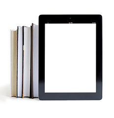 Image showing Books and digital tablet concept