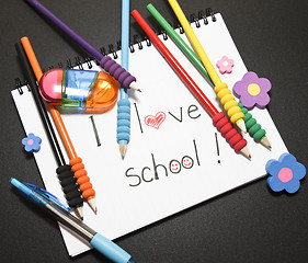 Image showing Loving school