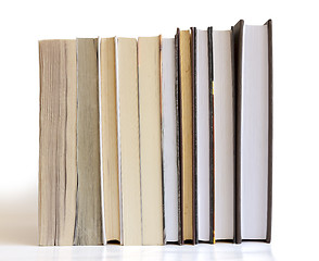 Image showing Books in a row