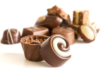 Image showing Chocolate candys and truffles 