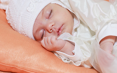 Image showing baby girl sleeping 