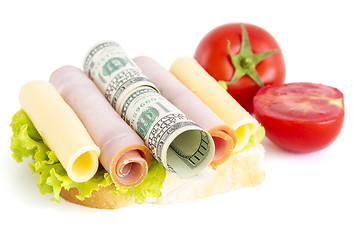 Image showing Delicious Money Sandwich