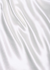 Image showing Smooth elegant white silk as wedding background 