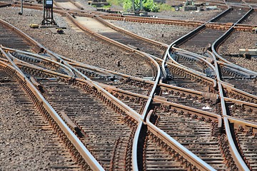 Image showing Railroad switch