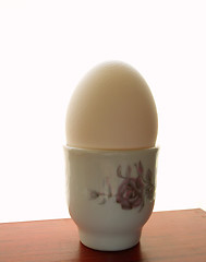 Image showing egg in cup - soft-boiled egg