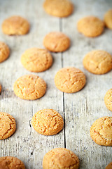 Image showing meringue almond cookies