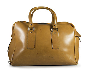 Image showing Old vintage luggage bag