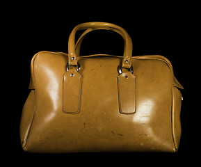 Image showing Old vintage luggage bag