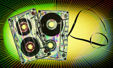 Image showing Vintage cassette tape