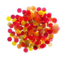 Image showing Colorful candy faces