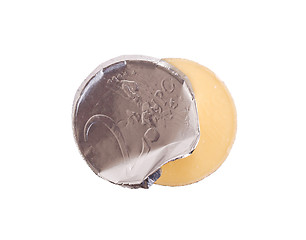 Image showing Euro currency, chocolate coins