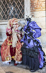 Image showing Venetian Costumes Scene