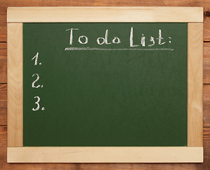 Image showing to do list