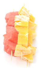 Image showing fruit kebab