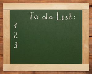 Image showing to do list