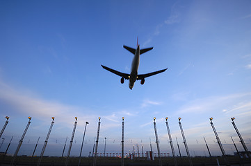 Image showing Plane and lights