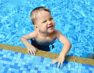 Image showing baby in pool