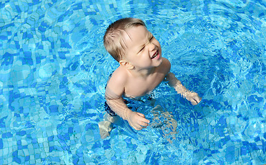 Image showing kid in the pool