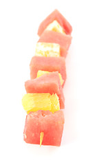 Image showing fruit kebab