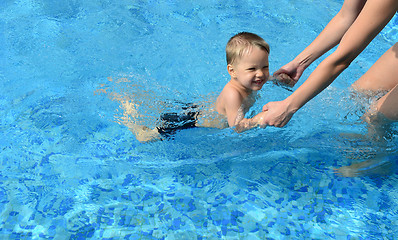 Image showing swimming