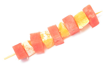 Image showing fruit kebab