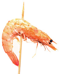Image showing grilled shrimp