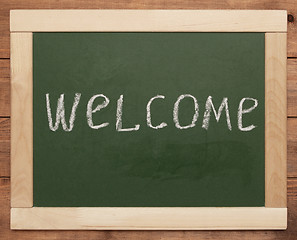 Image showing welcome