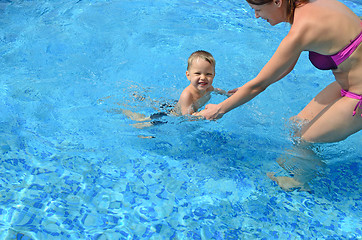 Image showing baby with mother