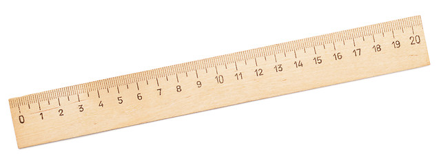 Image showing wooden ruler