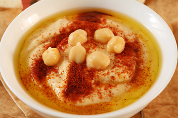 Image showing Hummus dip