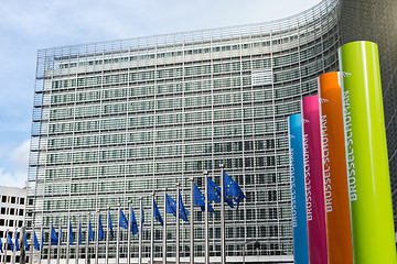 Image showing Brussels, Belgium – February 24, 2014: Photo of European Union