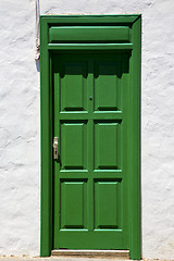 Image showing spain  piece of colorated  door in lanzarote  