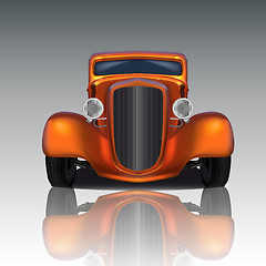 Image showing Orange Hot Rod