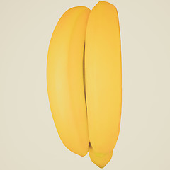 Image showing Retro look Banana fruit
