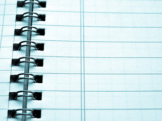 Image showing Blank notebook page