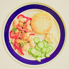 Image showing Retro look Vegetarian dish