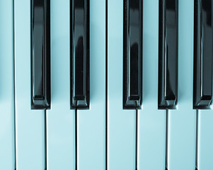 Image showing Music keyboard keys