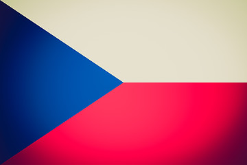 Image showing Retro look Czech Republic flag