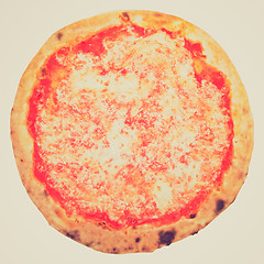 Image showing Retro look Pizza Margherita