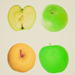 Image showing Retro look Apple isolated