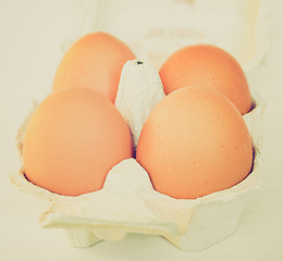 Image showing Retro look Eggs picture