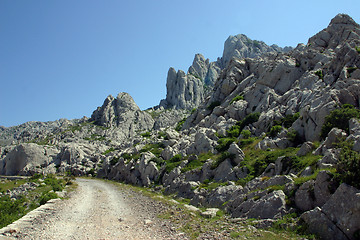 Image showing Road on mountain Velebit - Croatia