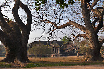 Image showing Morning in Angkor temple complex. Cambodia