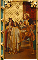 Image showing St. Ladislaus sends the first bishop of Zagreb, Zagreb cathedral