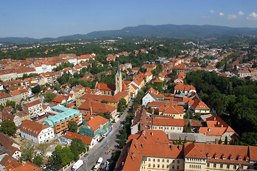 Image showing Aerial view of Zagreb, the capital of Croatia