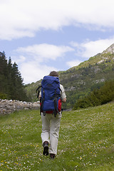 Image showing Hiking woman