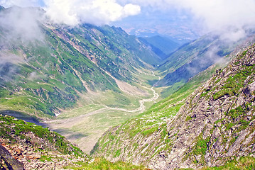 Image showing Alpine valley