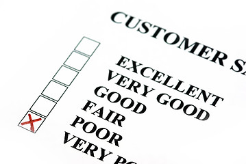 Image showing Customer survey
