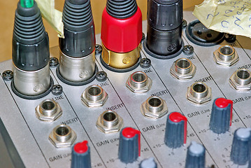 Image showing Audio mixer connector