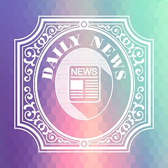 Image showing Daily News. Pastels Vintage Design Concept.